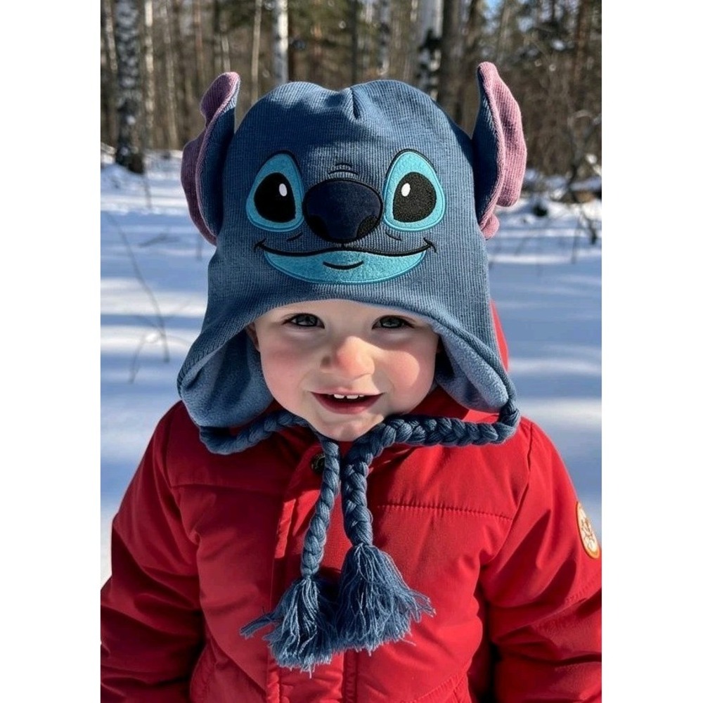 Lilo and Stitch Hat Beanie Peruvian Style Braided W/ Ears Disney Concept One NWT